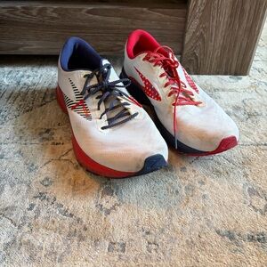 Brooks Men's Launch 7 Shoes - Red, Blue, and White